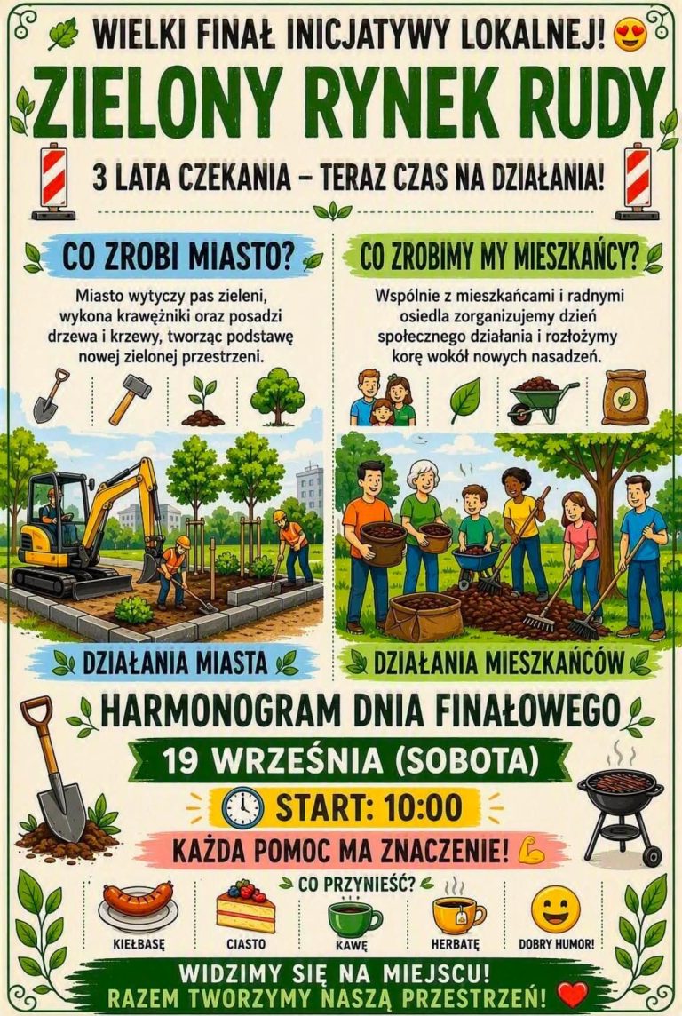 ZIELONY RYNEK RUDY – Tworzymy Wspólną Przestrzeń - ulica dr. Zdzisława Mierzyńskiego
